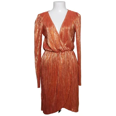 Wrap dress (Shiny Pleated Dress) from NLY Eve Polyester