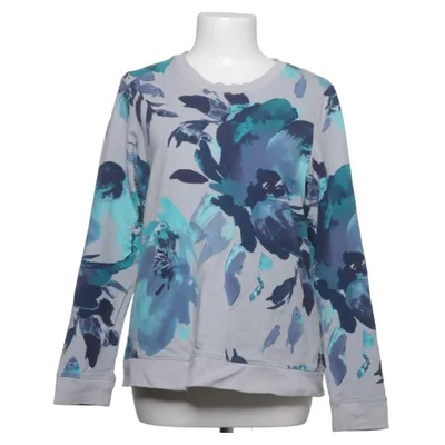 Sweatshirt (Grå, Blå, Flerfarvet) fra Denim & Co Bomuld, Elastan