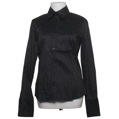 Shirt (Black, White) from H&M Cotton, Elastane, Polyamide, Polyester