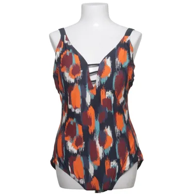 Badpak (Zwart, Oranje, Meerkleurig) van Ulla Popken Elastaan, Polyamide
