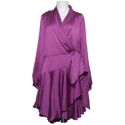 Slå-om-kjole (Lilla) fra Boohoo Polyester