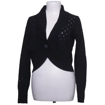 Cardigan (Noir) de Gina Benotti Acrylique, Coton, Fibre métallique