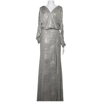 Robe longue (Gris, Argent) de Valerie Élasthane, Polyester