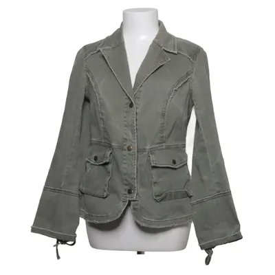 Denimjakke (Grøn) fra Free People Bomuld, Elastan