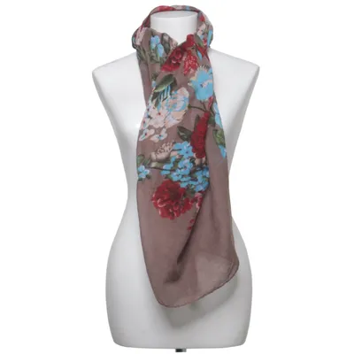 Shawl (Brown, Multicolored) from Cream