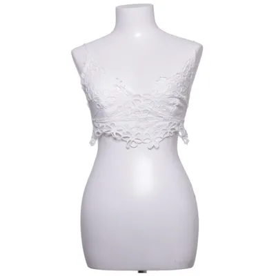 Crop top (White) from Free People Cotton, Elastane, Viscose