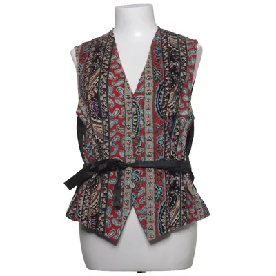 Vest (Red, Multicolored) Cotton, Polyester
