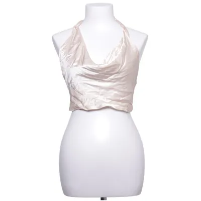 Halter neck top (Beige) from Zara