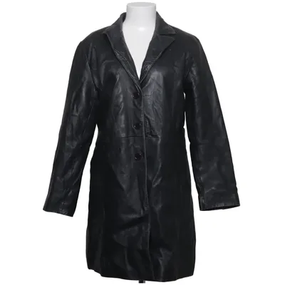 Leren jas (Zwart) van Auluna Leather Company Leer