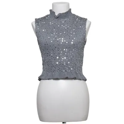 Top (Gray) from Sandro Elastane, Polyester, Viscose