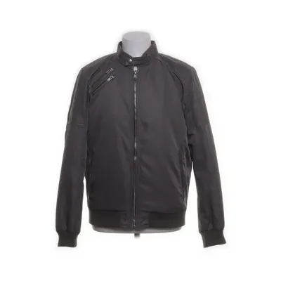 Leather jacket (Gray) from Jofama Polyester, Leather