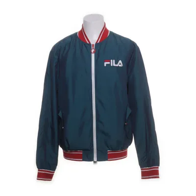 Bomberjakke (Blå, Flerfarvet) fra Fila Nylon, Polyester