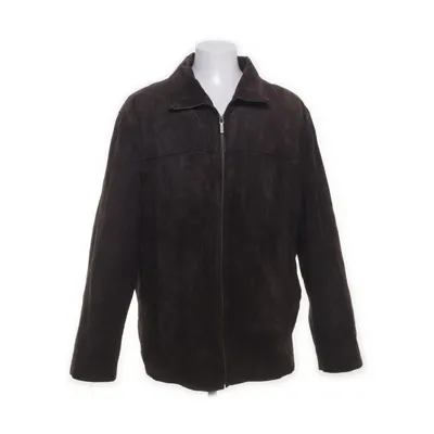 Leren jack (Bruin) van David Moore Leer, Polyester