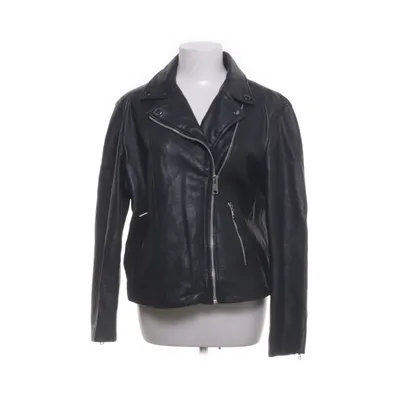 Veste de motard (Noir) de Mango Polyester, Cuir