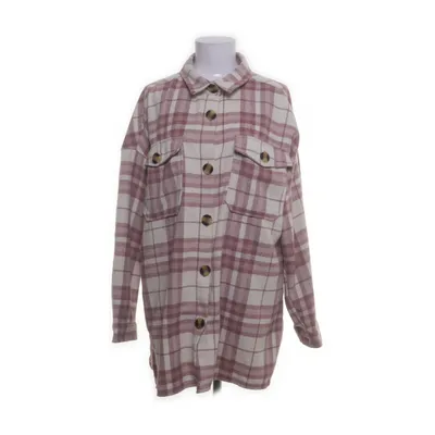 Skjortejakke (Hvid, Pink) fra Gina Akryl, Polyamid, Polyester, Viscose