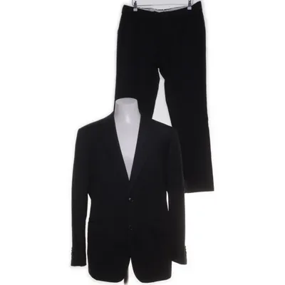 Jakkesæt (Sort, Hvid) fra Suitsupply Cupro, Polyamid, Polyester, Viscose