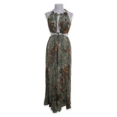 Maxi jurk (Groen, Meerkleurig) van Zara Viscose