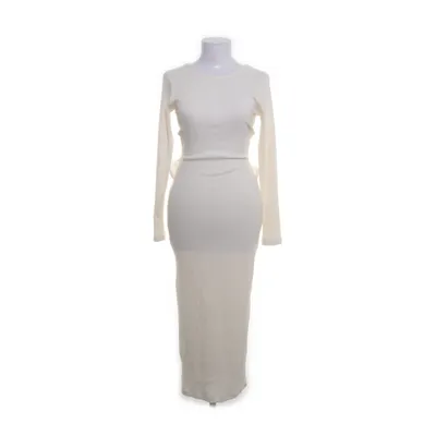 Jurk (Wit) van Bubbleroom Polyester, Viscose, Elastaan