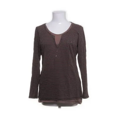 Henley shirt (Bruin, Zwart) van Comma Bamboo, Katoen