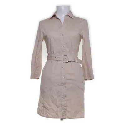 Shirt dress (Beige) from Mango Casual Cotton, Elastane