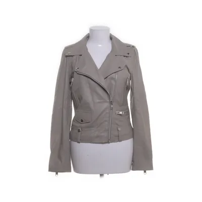 Biker jacket (Gray) from Munderingskompagniet Leather, Polyester