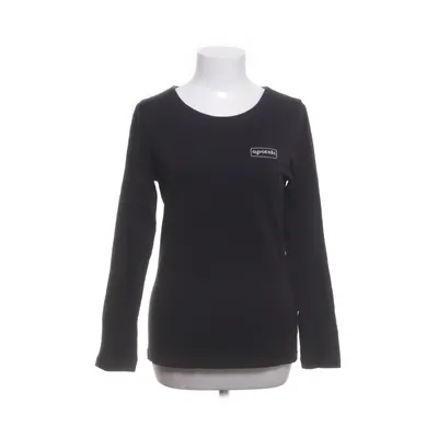 Lange mouwen shirt (Zwart) van Olino Katoen, Elastaan