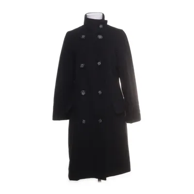 Coat (Black) from Frk. Polyester, Wool