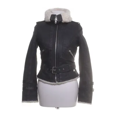 Shearling jacket (Black) from Jofama by Kenza Acrylic, Polyester