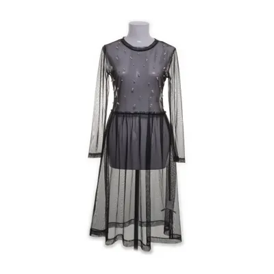 Klänning (Svart, Vit) från Zara Basic Z1975 Denim Polyester