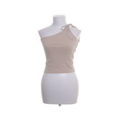 Crop top (Beige) van NA-KD Viscose, Elastaan