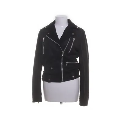 Biker jacket (Black) from Munderingskompagniet Leather, Wool, Polyester, Nylon