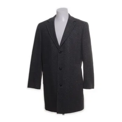 Frakke (Grå, Sort) fra Dressmann Polyester, Uld, Viscose