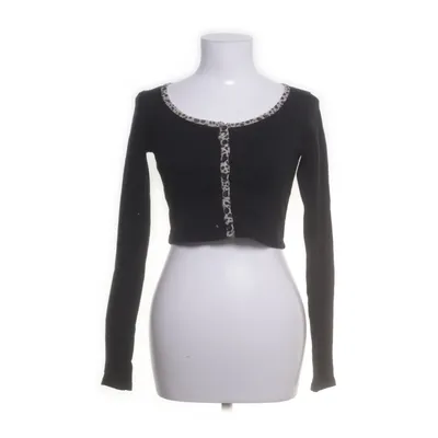 Crop top (Zwart, Wit) van Brandy Melville Katoen