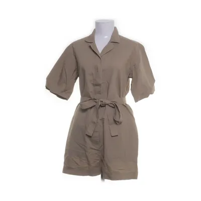 Kjole (Beige) fra Uniqlo Polyester, Bomuld, Linned, Viscose