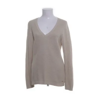 Pullover (Beige, Gold) from Tommy Hilfiger Cotton, Metallic fiber, Polyester, Wool, Viscose