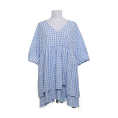 Dress (White, Blue) from Weekday Polyester, Viscose, Elastane