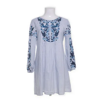 Jurk (Blauw) van Zara Trafaluc Collection Katoen, Polyester