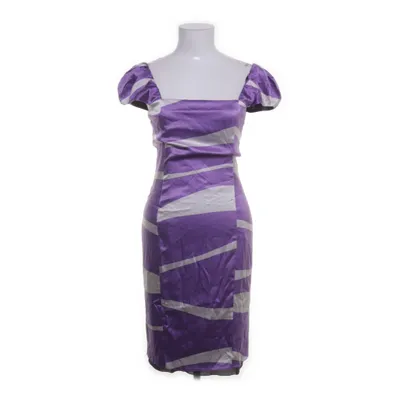 Dress (Purple, White) from Emporio Armani Elastane, Polyester, Silk