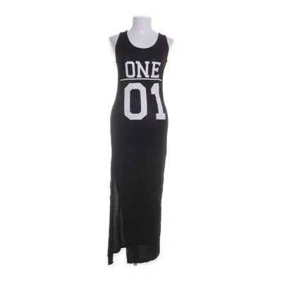 Maxi jurk (Zwart) van Vintage Dressing Viscose, Elastaan