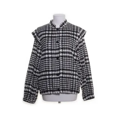 Jakke (Sort, Hvid) fra By Clara Paris Polyester, Uld