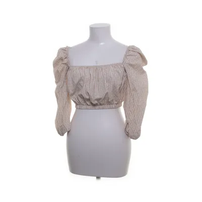 Crop top (Brown, White) from Chiquelle Cotton