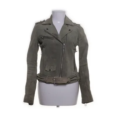 Leather jacket (Green) from Review Polyester, Leather