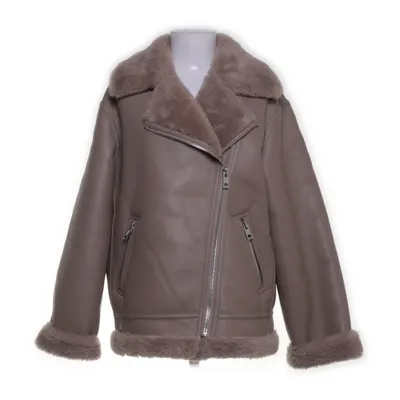 Shearlingjakke (Brun) fra Mango Polyester, Polyurethan