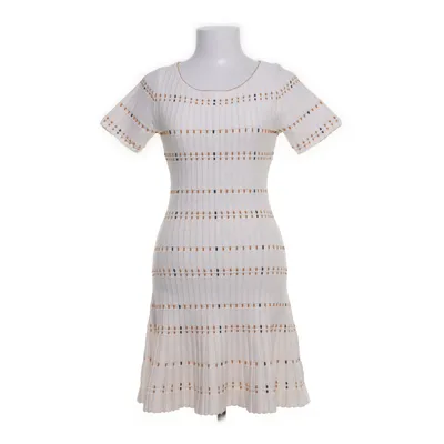 Jurk (Wit, Meerkleurig) van Sandro Paris Polyamide, Viscose