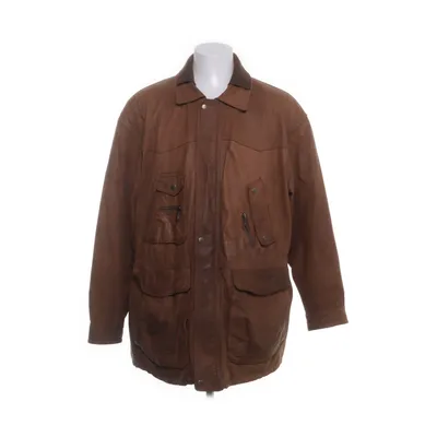 Læderjakke (Brun) fra Trapper Læder, Polyester