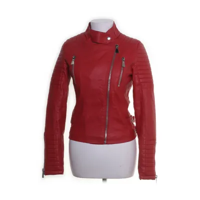 Bikerjack (Rood) van Voyelles Polyester, Polyurethaan