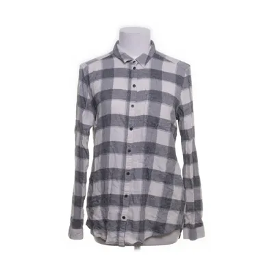 Flannel skjorte (Hvid, Grå) fra Review Bomuld, Viscose