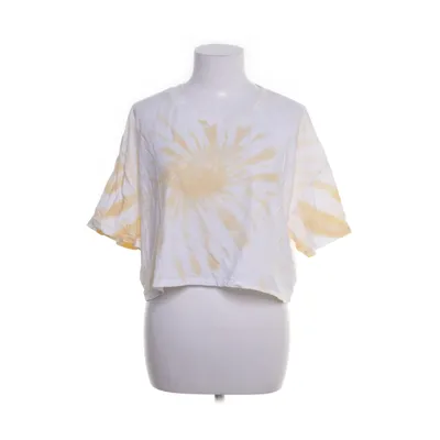 Crop top (Geel, Wit) van Hollister Katoen