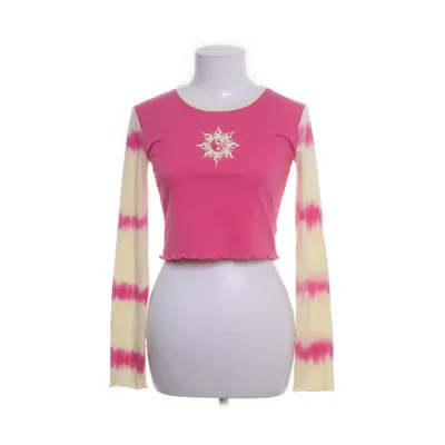 Crop top (Rose, Multicolore) de Delias Coton, Élasthane