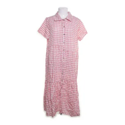 Shirt dress (Pink, White) Elastane, Polyester